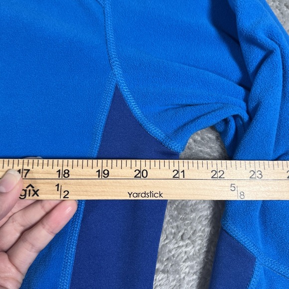 Mountain Hardwear Classic‎ Micro Pullover Mens Large Blue Fleece 1/4 Zip Hiking - Picture 9 of 10
